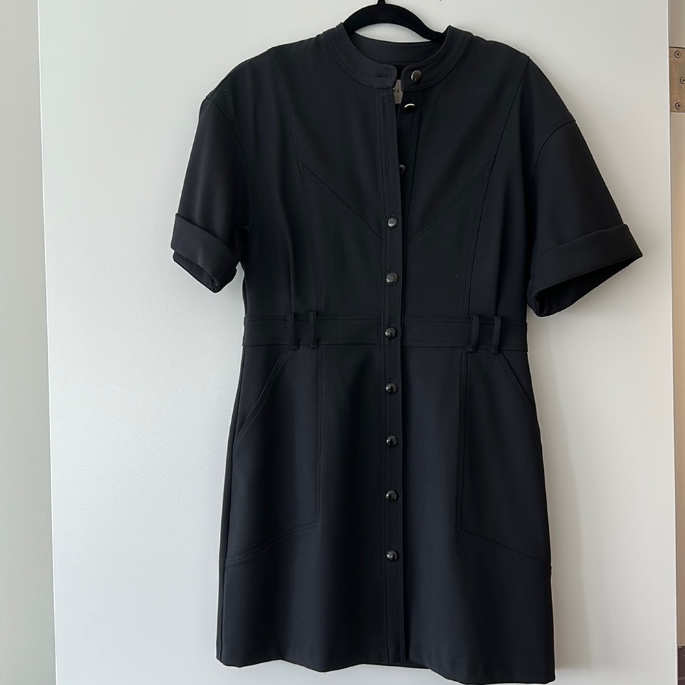 NWOT Sezane Paulette Black Dress Sz 38 FR/6 US
